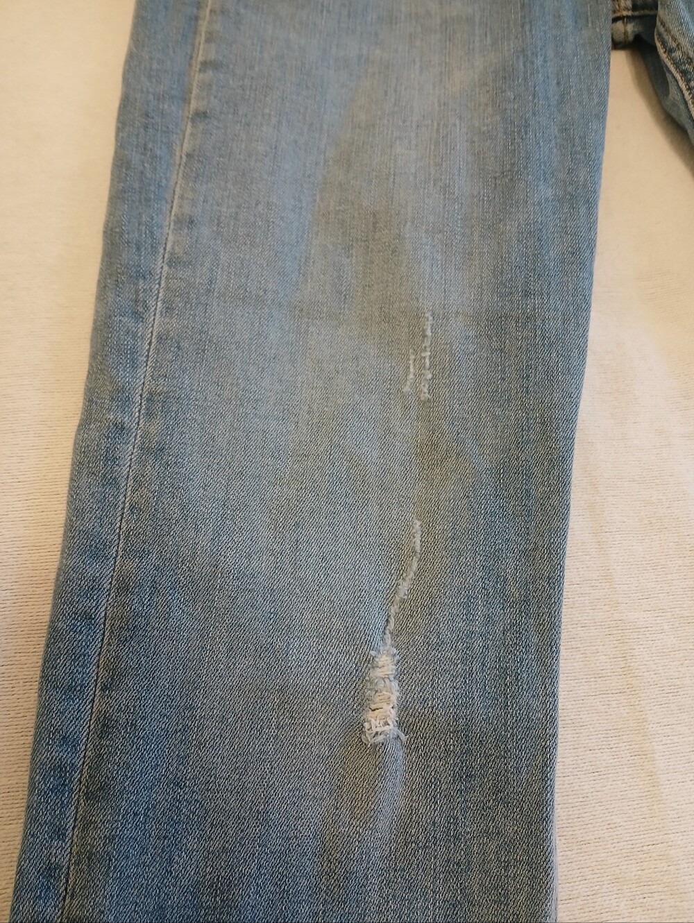rag & bone 30 Everton Women’s Blue Skinny Jeans - Distressed Mid Wash Revolve - Picture 11 of 16